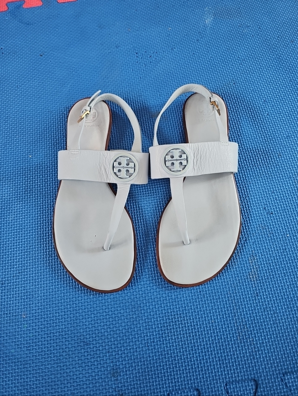 Tory Burch Benton 2 Flat Thong Sandals Size 9 - Picture 5 of 10